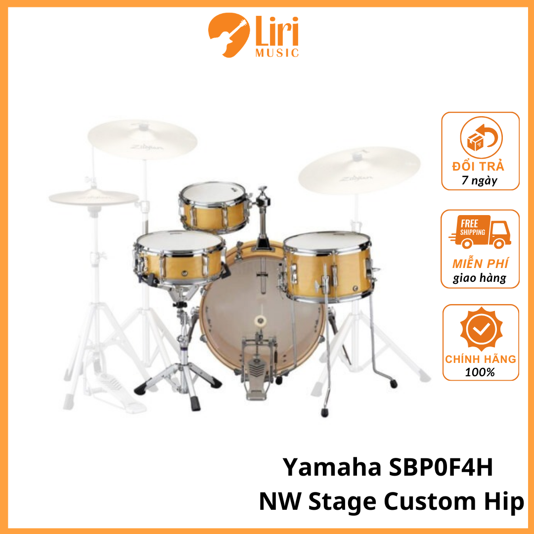 Bộ trống cơ Yamaha SBP0F4H NW Stage Custom Hip