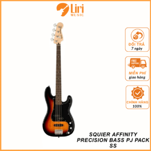 Đàn Guitar Bass Squier Affinity Precision Bass PJ Pack SS, Laurel Fingerboard, 3-Color Sunburst - 4 Strings