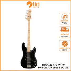 Đàn Guitar Bass Squier Affinity Precision Bass PJ Pack SS, Maple Fingerboard, Black - 4 Strings