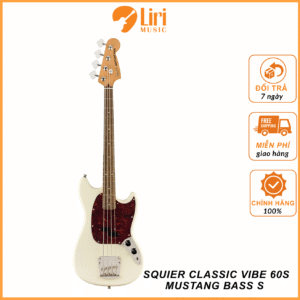 Đàn Guitar Bass Squier Classic Vibe 60s Mustang Bass S, Laurel Fingerboard - 4 Strings