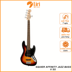 Đàn Guitar Bass Squier Affinity Jazz Bass V SS, Laurel Fingerboard, 3-Color Sunburst - 5 Strings