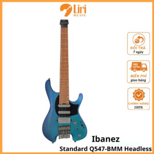 Đàn Guitar Điện 7-dây Ibanez Standard Q547-BMM Headless w/Bag, Blue Chameleon Metallic Matte