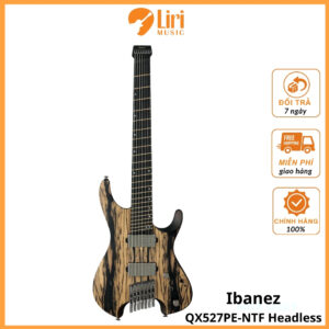 Đàn Guitar Điện 7-dây Ibanez QX527PE-NTF Headless, Natural Flat