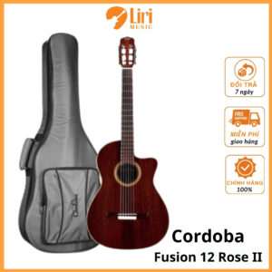 Đàn Guitar Classic Cordoba Fusion 12 Rose II w/Bag