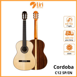 Đàn Guitar Classic Cordoba C12 SP/IN w/Case
