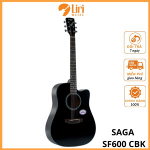 Đàn Guitar Acoustic SAGA SF600 CBK