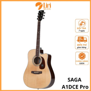 Đàn Guitar Acoustic Saga A1DCE Pro